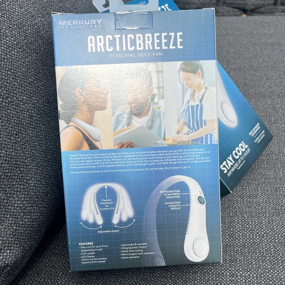 Merkury ArcticBreeze White Personal Neck Fan - Picture 3 of 5
